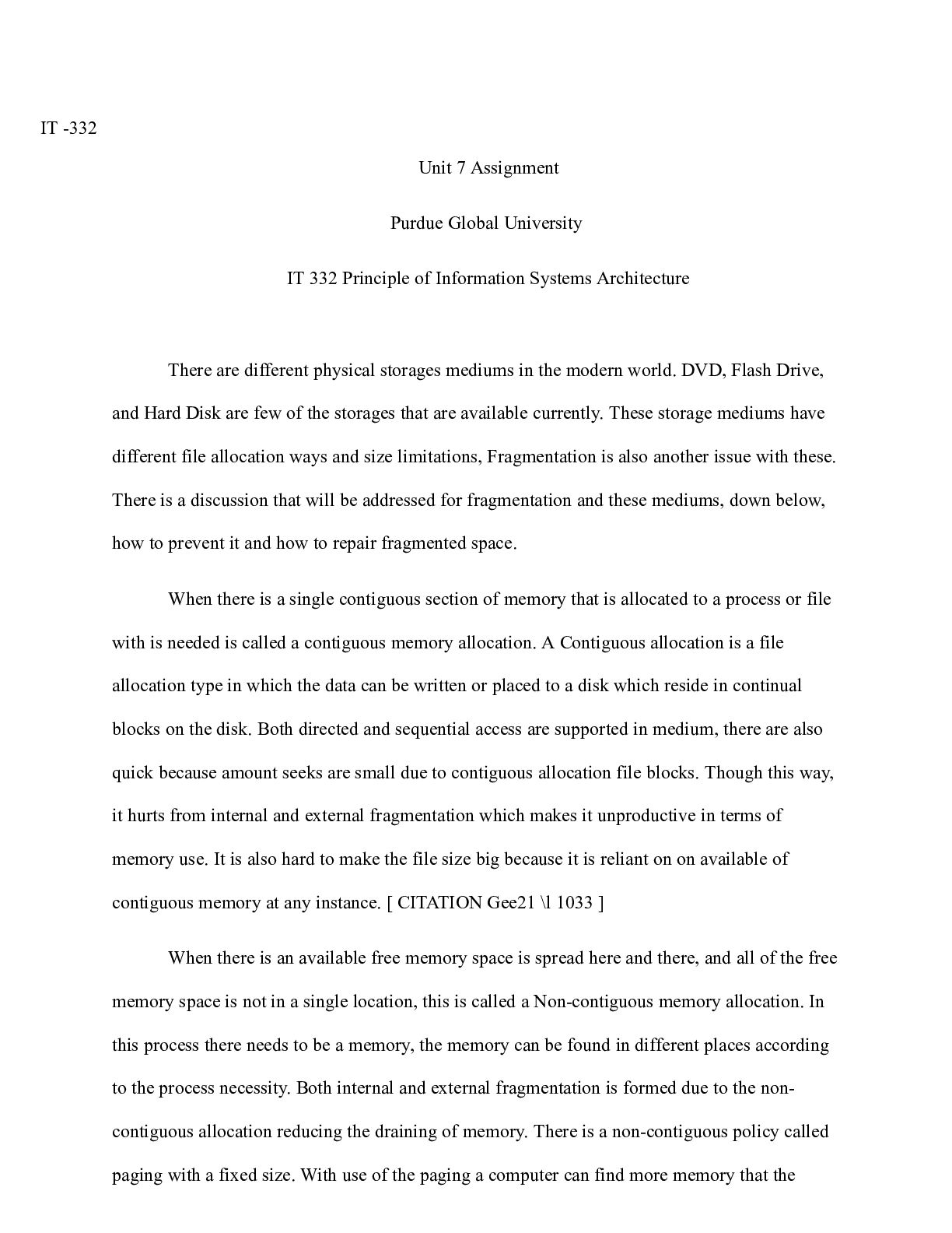 Preview image for IT332Unit 7 Assignment.docx    IT -332  Unit 7 Assignment  Purdue Global University  IT 33